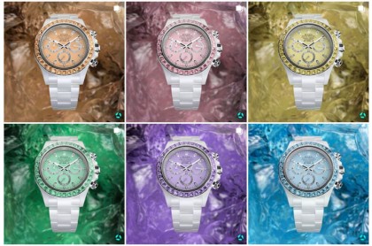 勞力士Daytona白陶瓷改錶繼海水藍寶石後再追加五種新色寶石錶圈