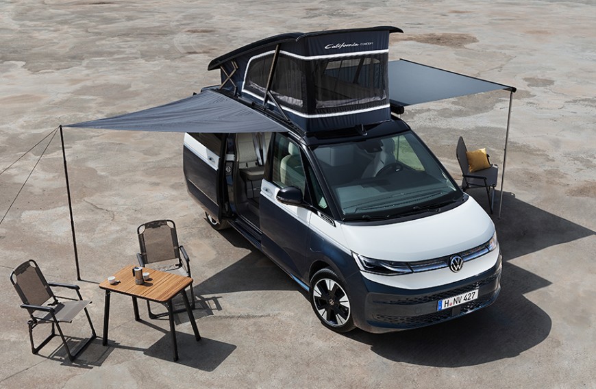 福斯California CONCEPT全新露營概念車「雙側拉門」加大戶外生活範圍