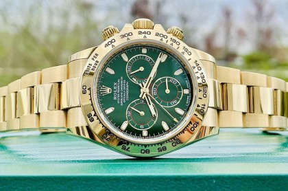 劳力士Daytona绿金迪价格今年起伏大 最新行情揭晓
