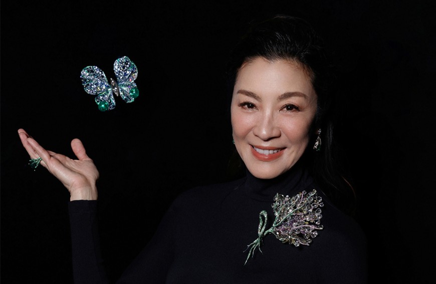 影后楊紫瓊相遇CINDY CHAO「2023年度蝴蝶大師作品展」綻放華人藝術光芒