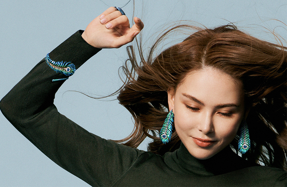 Boucheron寶詩龍2023「Plume de Paon孔雀羽毛系列」大片傳遞輕盈之姿