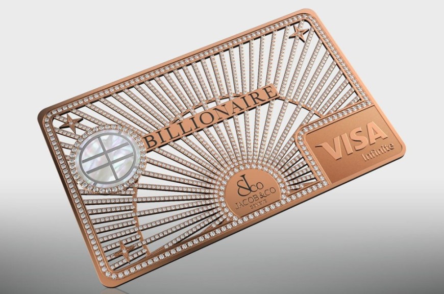 JACOB & CO亿万富翁信用卡“只做150张” 卡片镶满天星美钻豪奢无极限