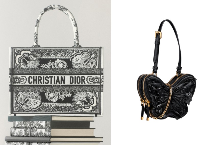 迪奧2024早春女包亮點  MISS DIOR、Book Tote托特包飛入美麗蝴蝶