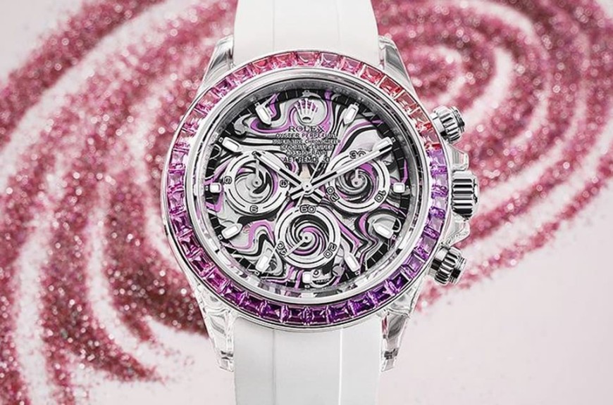 勞力士紫色系Daytona寶石圈詮釋迷幻宇宙星雲主題