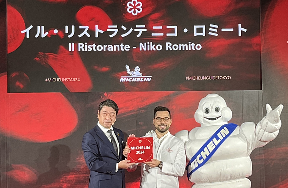 东京宝格丽饭店IL RISTORANTE – NIKO ROMITO 义大利餐厅荣获2024米其林一星