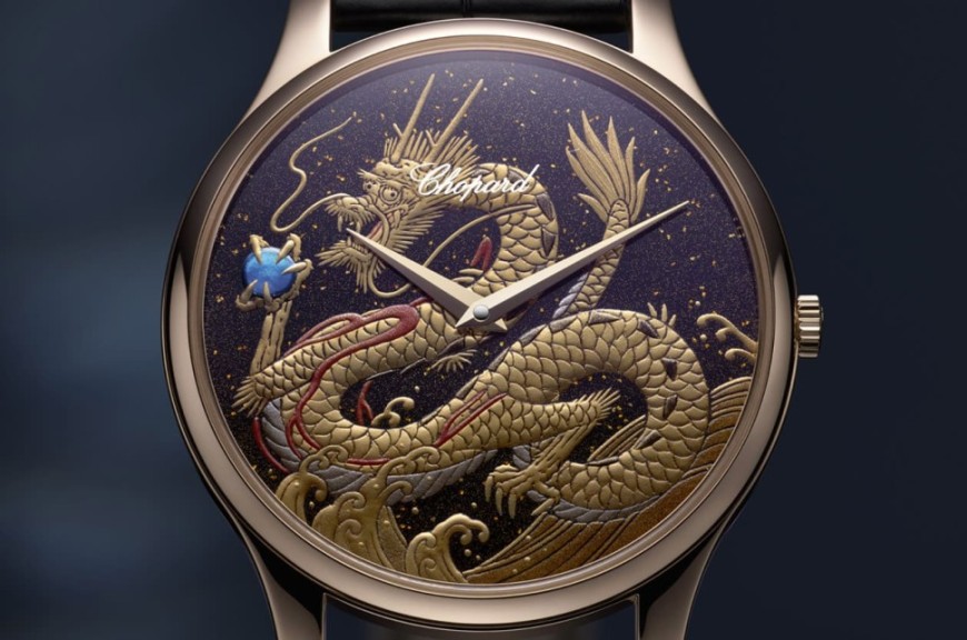 萧邦生肖表2024龙年完成大全套 招牌超薄设计加上蒔绘工艺质感诱人