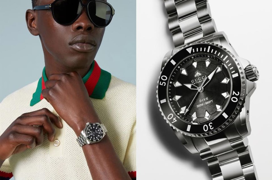 GUCCI也出水鬼風格的專業潛水錶