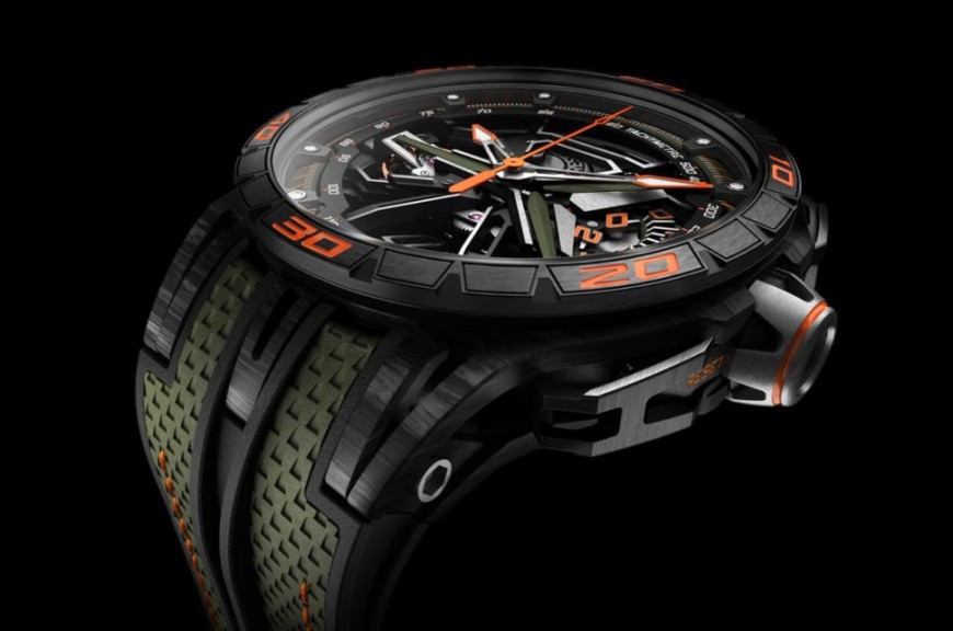 罗杰杜彼计时功能最新结晶 Excalibur Spider拥有专利飞返特色结构