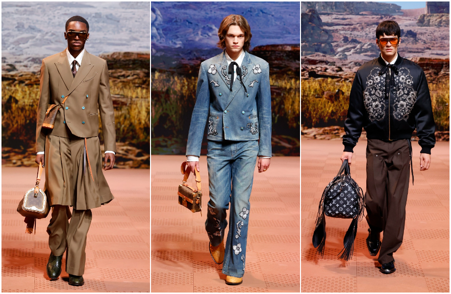 LV 2024秋冬男裝系列「帶入美國西部牛仔風」