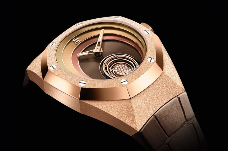 愛彼AP與時裝設計師攜手打造「時尚璀璨金」皇家橡樹概念陀飛輪