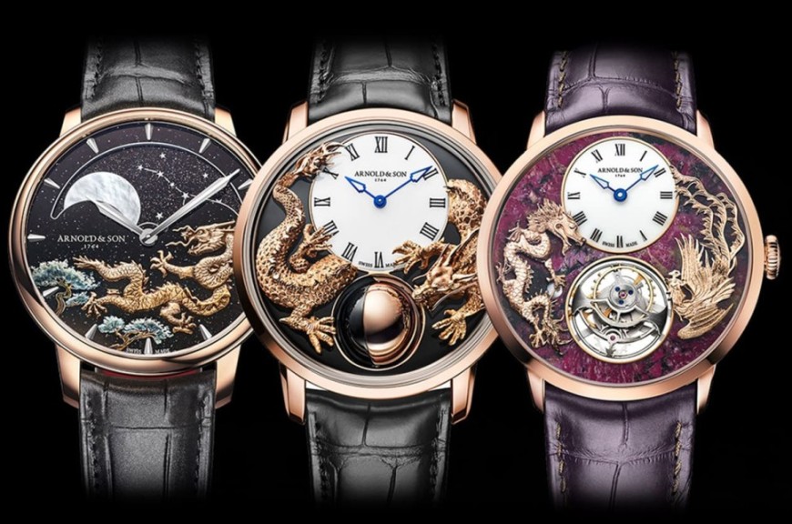 三款龙年生肖表到齐 想赏玩ARNOLD & SON高级手表目前全台只有一家