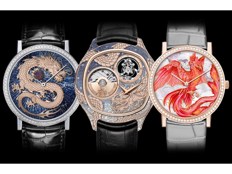 伯爵2024以龍與鳳凰為題創作龍年生肖錶