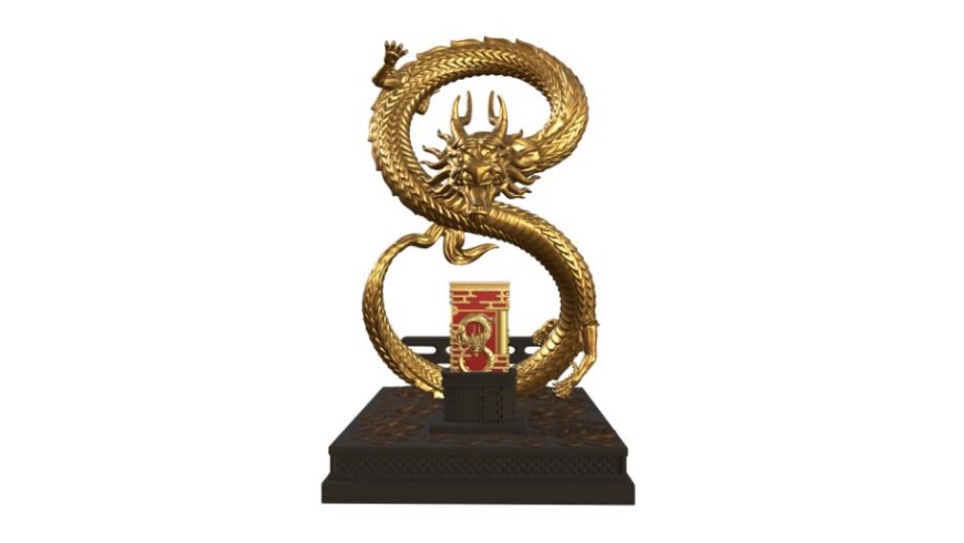 S.T Dupont 都彭年度限量擺件「祥龍8」喜氣富貴