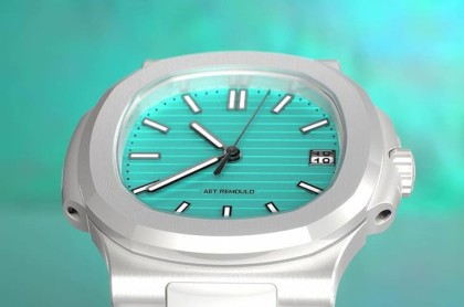 白陶瓷金鹰5711让人想起百达翡丽xTIFFANY联名 其实面盘顏色灵感很特别