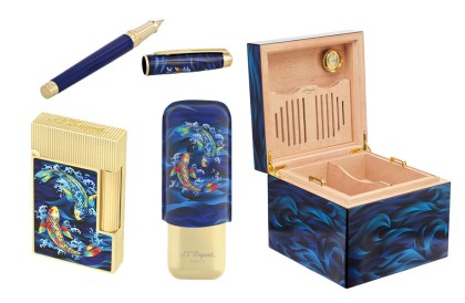 S.T. Dupont 全新Koi Fish系列 七彩锦鲤浓浓日本风