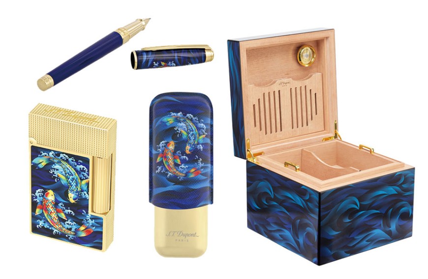 S.T. Dupont 全新Koi Fish系列 七彩錦鯉濃濃日本風