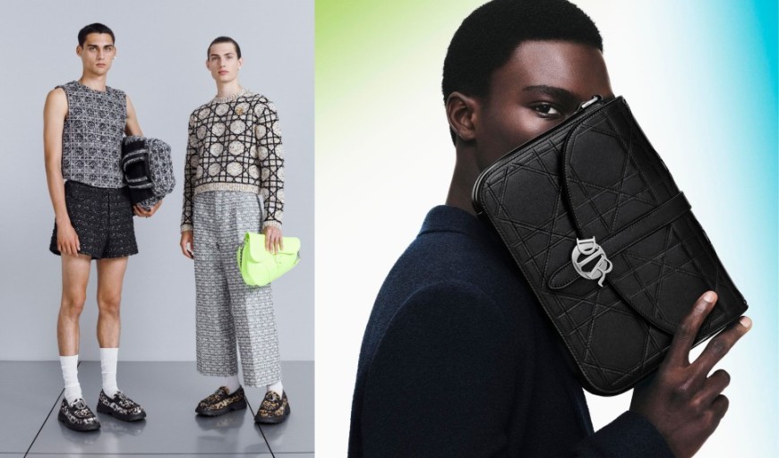 「DIOR 2024 CANNAGE籐格纹」全新男装包款Dior Charm、大胆奢华Buffalo乐福鞋超吸睛
