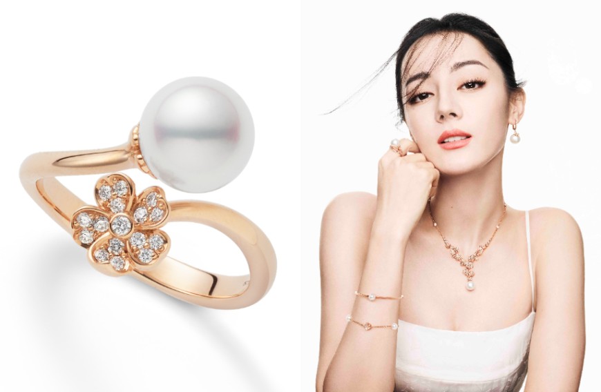 迪丽热巴代言MIKIMOTO「Cherry Blossom系列」樱花温柔浪漫袭人