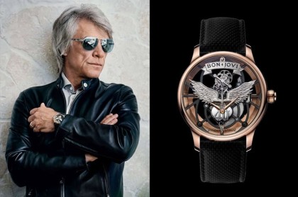 雅克德羅為邦喬飛主唱打造專屬鏤空陀飛輪慶祝樂團40週年紀念