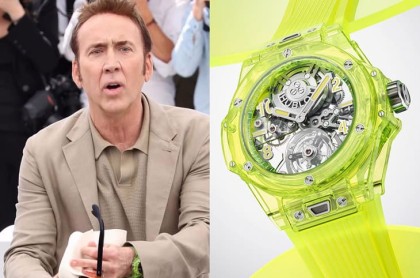 好萊塢大明星尼可拉斯凱吉現身坎城影展 手上螢光黃名錶十足搶鏡