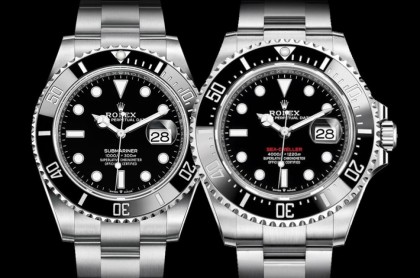 勞力士黑水鬼126610LN與海使126600專業潛水錶比較