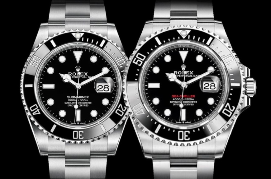勞力士黑水鬼126610LN與海使126600專業潛水錶比較