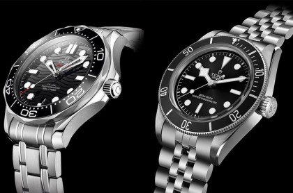 欧米茄海马潜水300米、帝舵Black Bay「大师天文台认证」潜水表比较