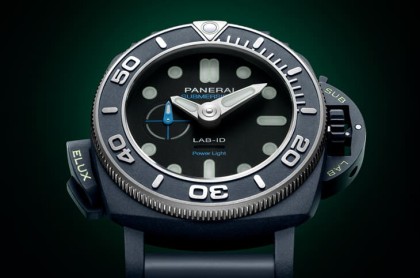 沛纳海LAB-ID潜水表Submersible PAM01800引进品牌革新动能发光技术