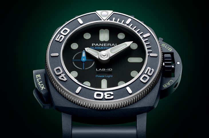 沛納海LAB-ID潛水錶Submersible PAM01800引進品牌革新動能發光技術