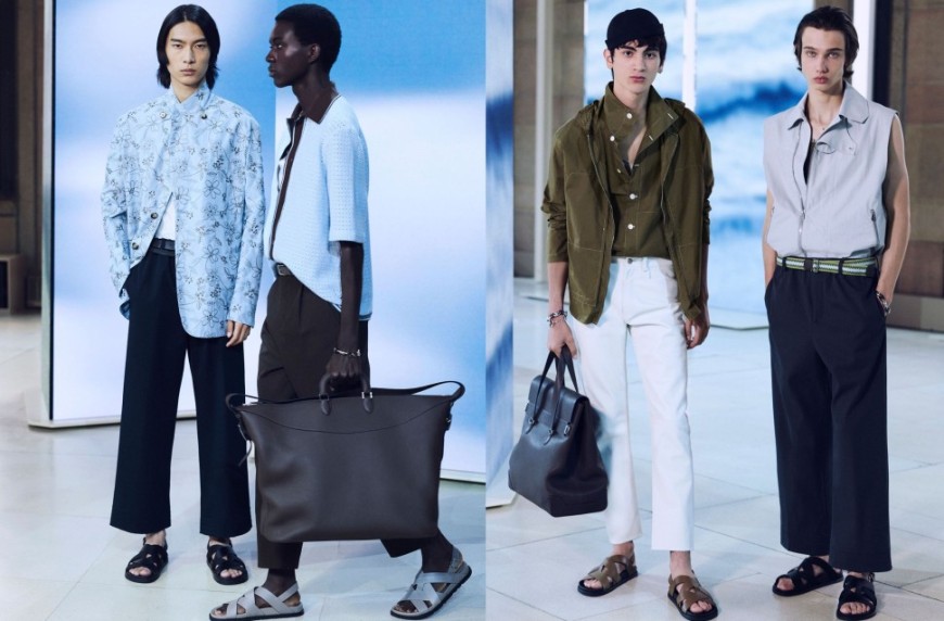 「愛馬仕2025夏季男裝系列」以藍色系打造清爽魅力
