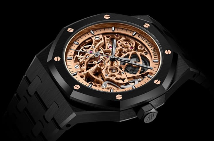 皇家橡树双摆轮镂空表新改款 爱彼针对面盘顏色微调细节