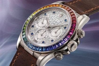 最贵劳力士「自动上链」Daytona出炉 彩虹圈始祖在拍卖会大出风头