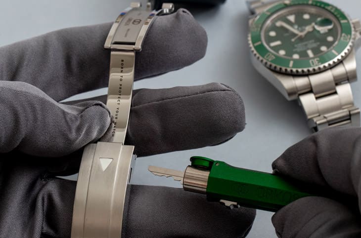 新创公司开发劳力士专用表扣锁装置 标榜有效防止被盗被抢