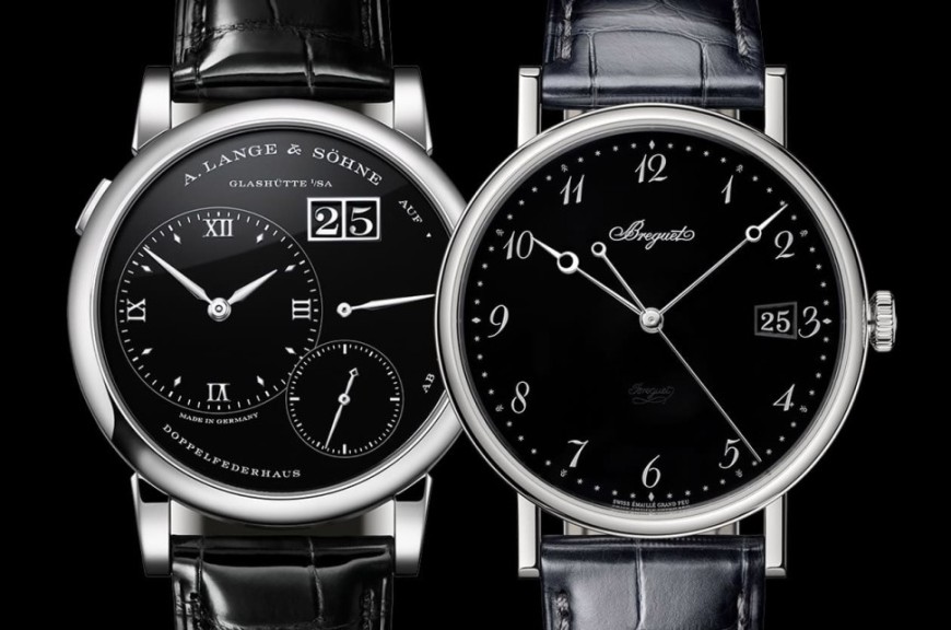 朗格Lange 1与宝璣Classique 5177铂金黑面三针设计大比拼
