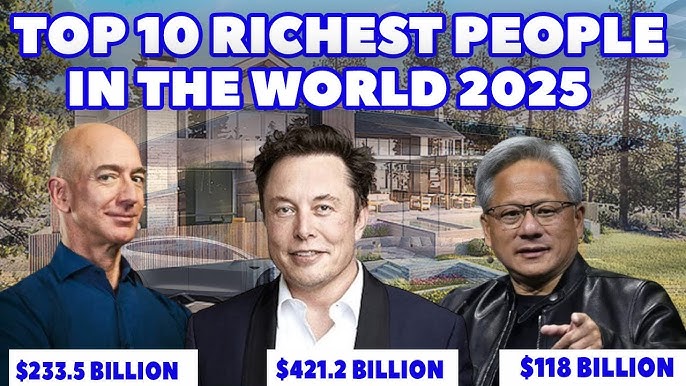 富比士2025世界富豪前十名出爐 馬斯克身家破4千億美元史上第一人