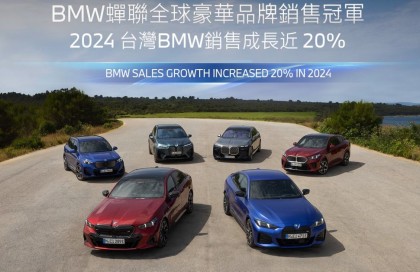 BMW蟬聯全球豪華車銷售冠軍 台灣總銷量狂增20%