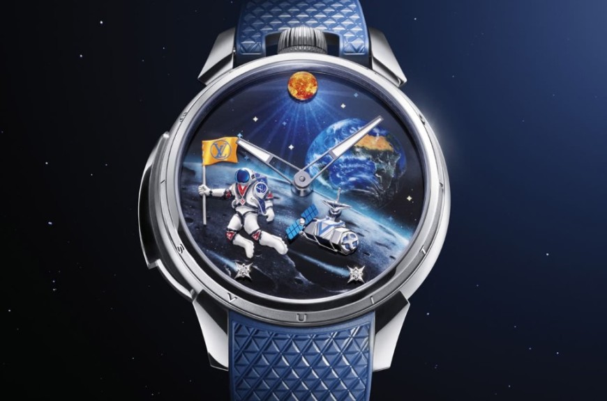 腕上的月球劇場 LV Tambour三問動偶錶重現太空經典