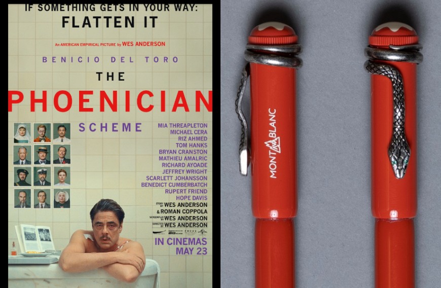 電影《腓尼基計劃》MONTBLANC鋼筆化身神秘諜影中的優雅線索