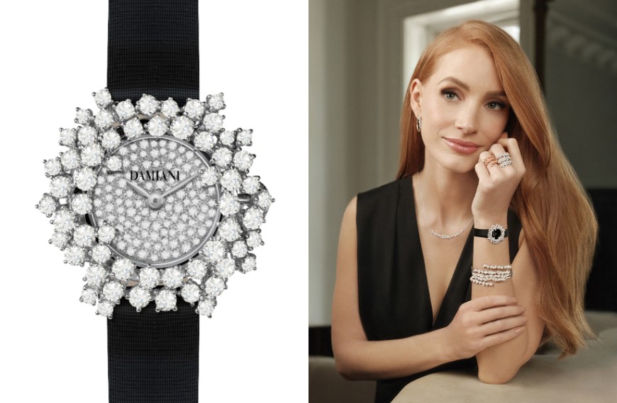 百年戴美安妮經典煥新 Damiani Mimosa腕錶、V型珠寶「含羞草花」優雅綻放