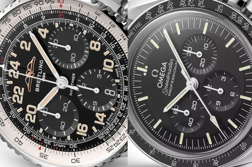 宇宙級計時之爭 百年靈Navitimer與歐米茄超霸登月錶比拼