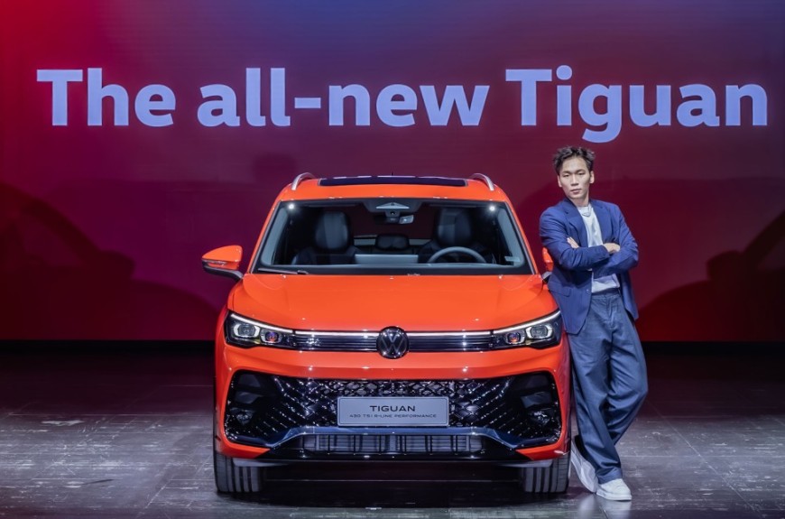 奧運金牌李洋樂迎搭檔「大寶貝2.0」 成為Volkswagen Tiguan福斯休旅全台首批「德主」