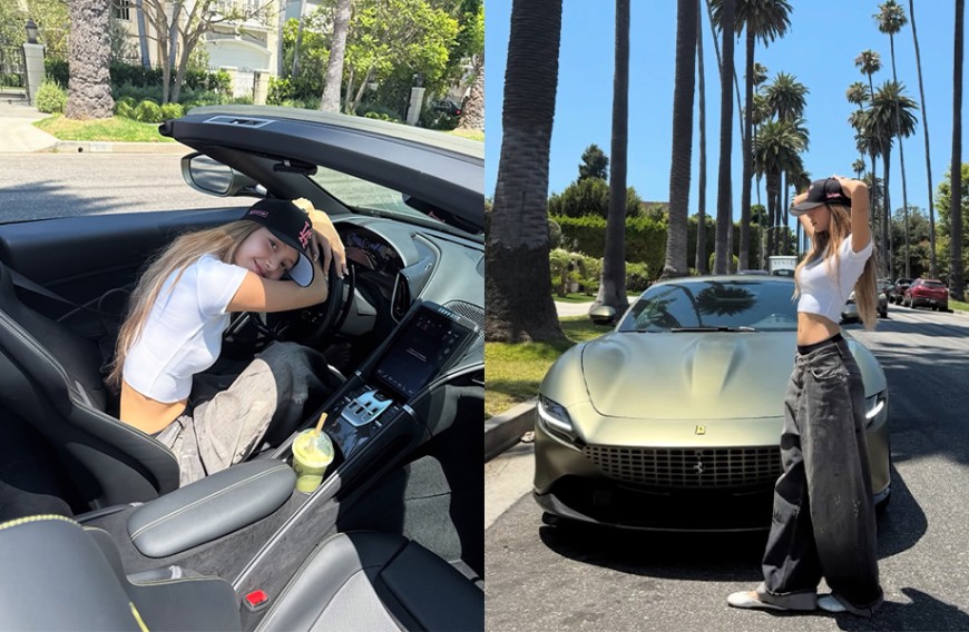  Ferrari Roma Spider成Lisa車庫新寵！五台Lisa愛車盤點 從Lamborghini到Rolls-Royce全是狠角色