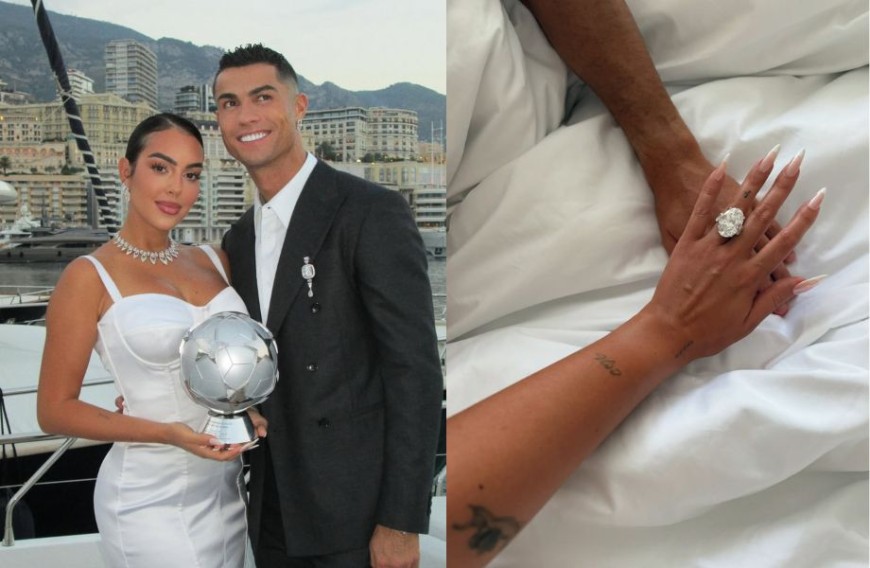 從Gucci櫃姐到全球焦點，Georgina與C羅八年愛情修成正果！價值高達1.5億巨鑽作見證