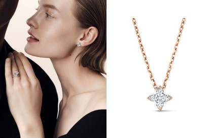 把LV经典Monogram戴在身上!「LV Diamonds系列」全新玫瑰金吊坠点亮耀眼星芒
