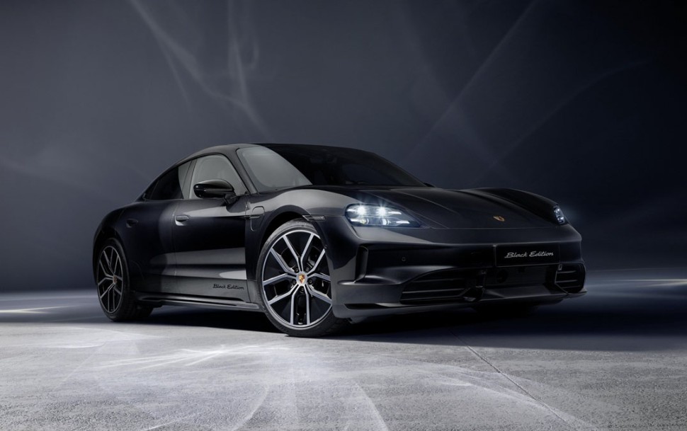 Porsche Taycan Black Edition 保時捷純電跑車換裝專屬酷黑、續航再提升