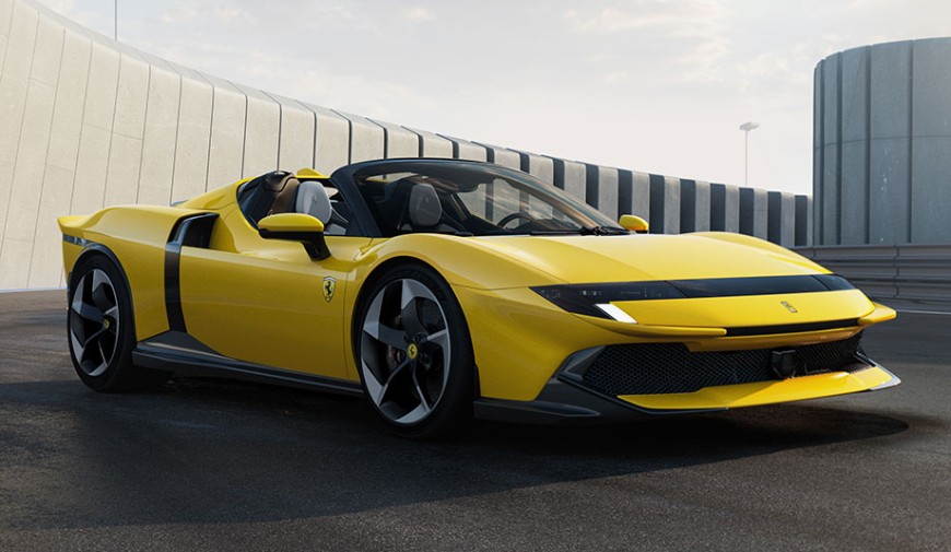 法拉利千匹油电旗舰 Ferrari 849 Testarossa Spider 上空开蓬14 秒