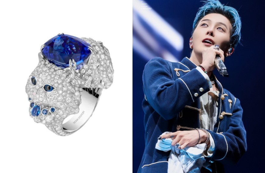 GD权志龙造型密技 「Boucheron宝诗龙猫咪戒指」与髮色神呼应