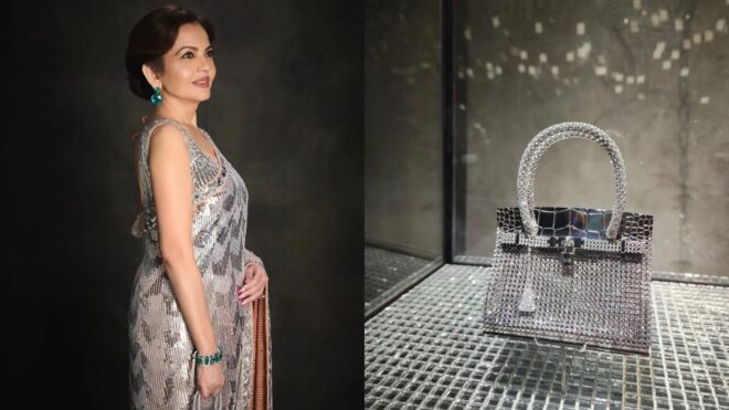 全球仅三只!印度首富夫人跑趴大秀「全球最贵迷你爱马仕钻石柏金包」