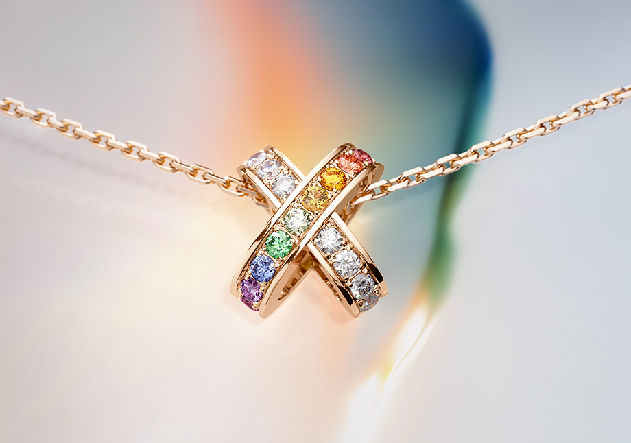 尚美巴黎CHAUMET Liens系列詮釋愛的無限連結 全球唯一「彩虹冠冕牆」台北101奪目亮相