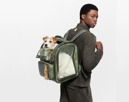 LV 2026早春男装可爱爆表 宠物提篮硬箱背包时尚出游最新配件